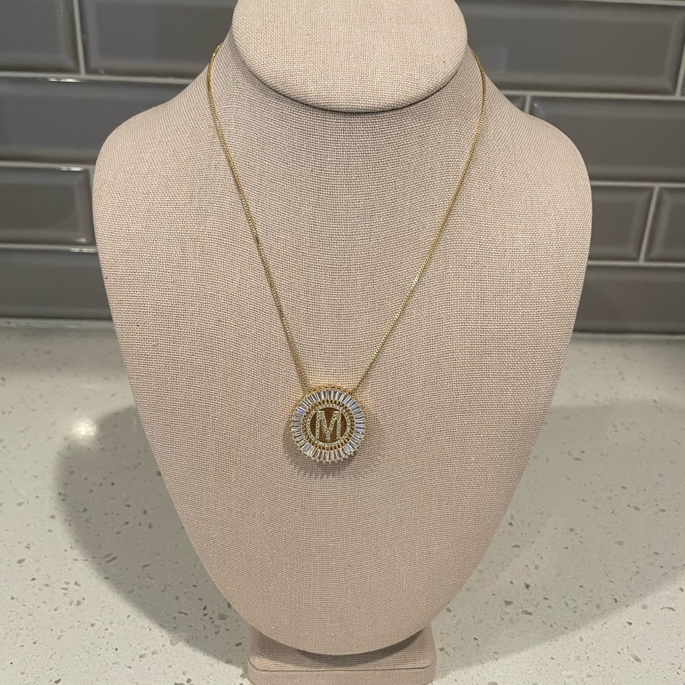M Letter Necklace